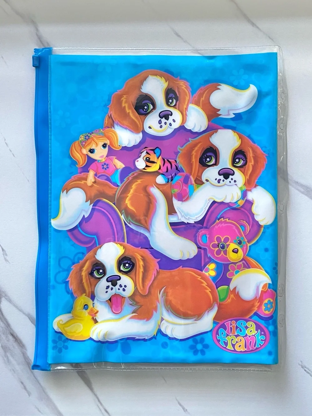 VTG Lisa Frank Ruckus, Raider, and Risky binder accessories pencil pouch